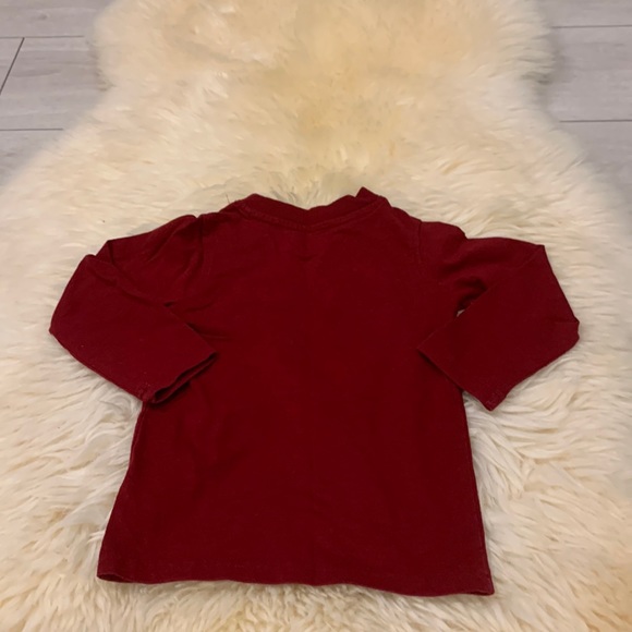 Calvin Klein Long-Sleeve Maroon T-Shirt in size 18M - Picture 4 of 4